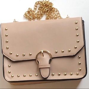 Nude Chain Hand Bag